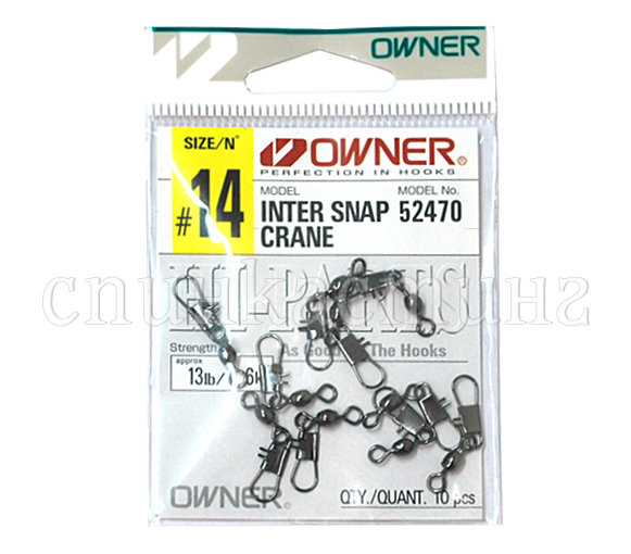 Вертлюг с карабином OWNER INTER SNAP CRANE 52470 №14