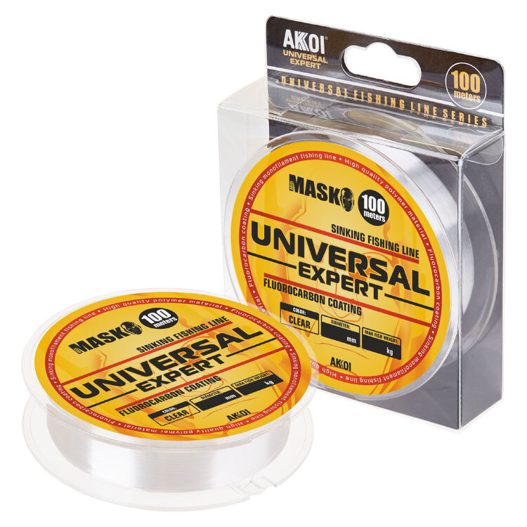 Леска Akkoi Mask Universal Expert 0,12мм 100м прозрачная