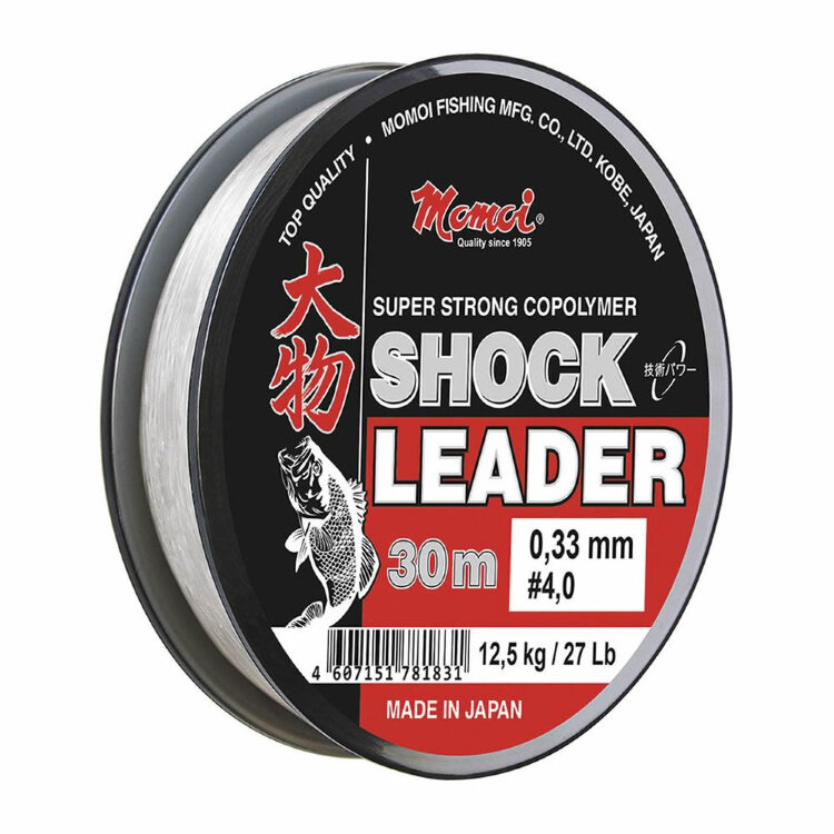 Леска для поводков Momoi Shock Leader 0.40мм, 17.0кг, 30м, прозрачная