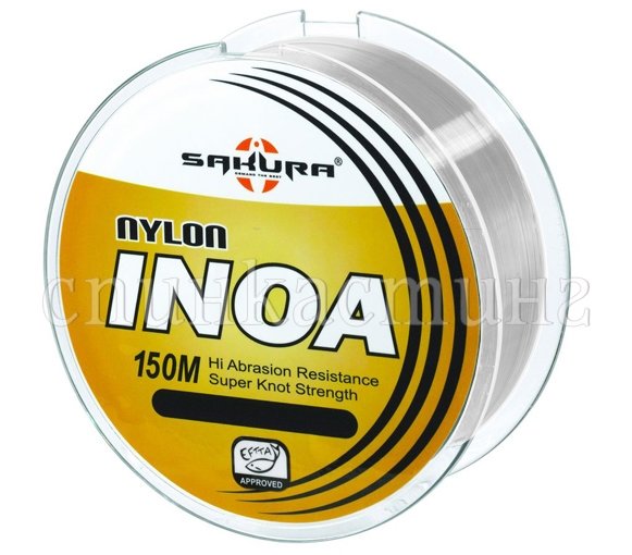 Леска монофильная Sakura Inoa Crystal 150м, цв. прозрачный, 0,22мм
