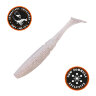 Силиконовые приманки Sakura Slit Shad, дл. 85мм, цв. 049 Ghost White