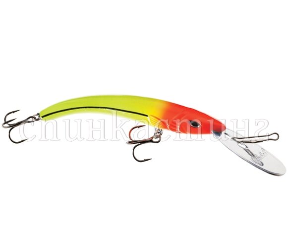 Воблер Cabela's Hot Metal Walleye Runner 10см, цв. Flaming Banana