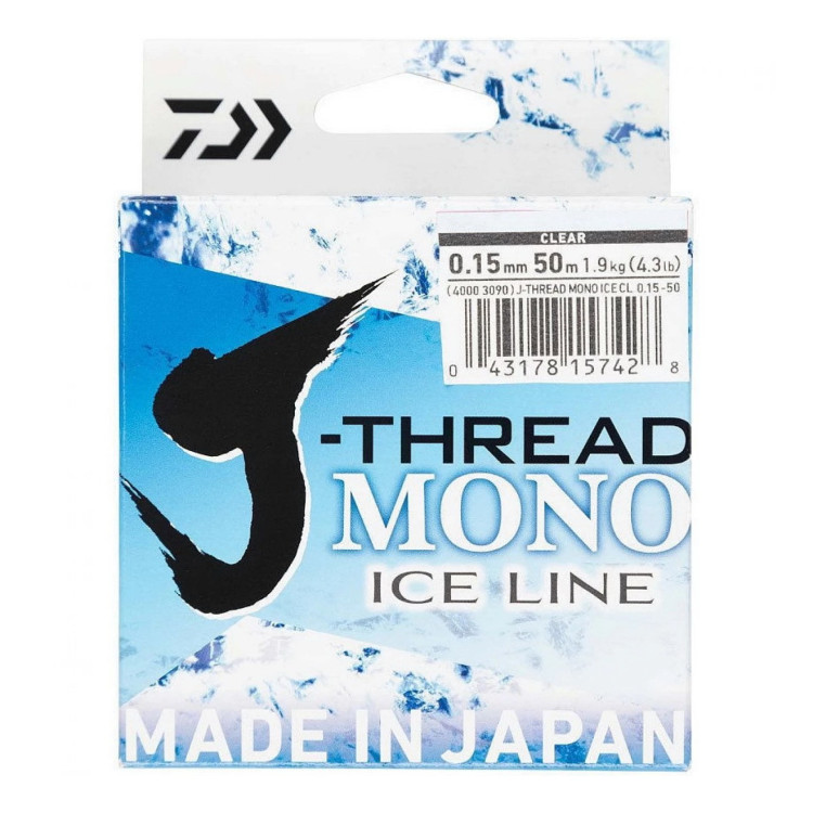 Леска зимняя Daiwa J-Thread Mono Ice Line 50m 0.37mm