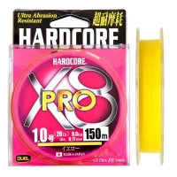 Плетеный шнур Duel PE Hardcore X8 Pro 150m #0.8, цв. Yellow