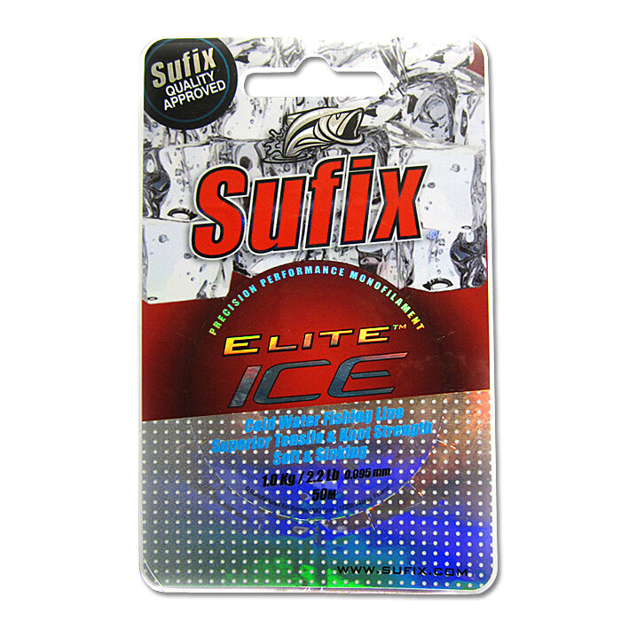 Зимняя леска Sufix Elite Ice 50м 0.115мм