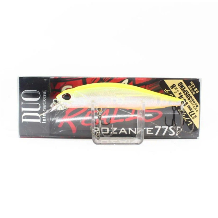 Воблер DUO Realis Rozante 77SP цв. #CCC0390 Ghost Pearl Chart