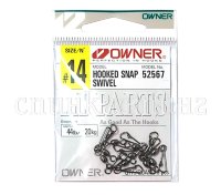 Вертлюг с карабином OWNER HOOKED SNAP SWIVEL 52567 №14