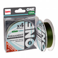 Плетеный шнур Number ONE Permanent 4X-150 0.18mm, цв. Green