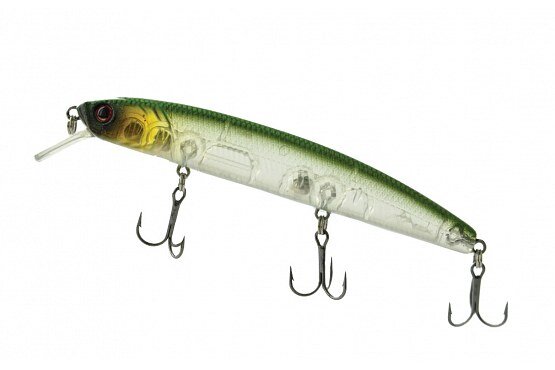 Воблер Mottomo Mr.Uno 115SP цв. Rootbeer Green