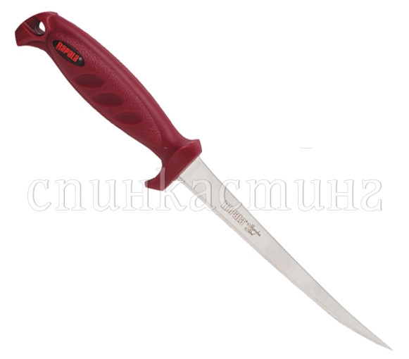 Нож Rapala филейный 126SP (лезвие 15 см, красн. рукоятка, без чехла)