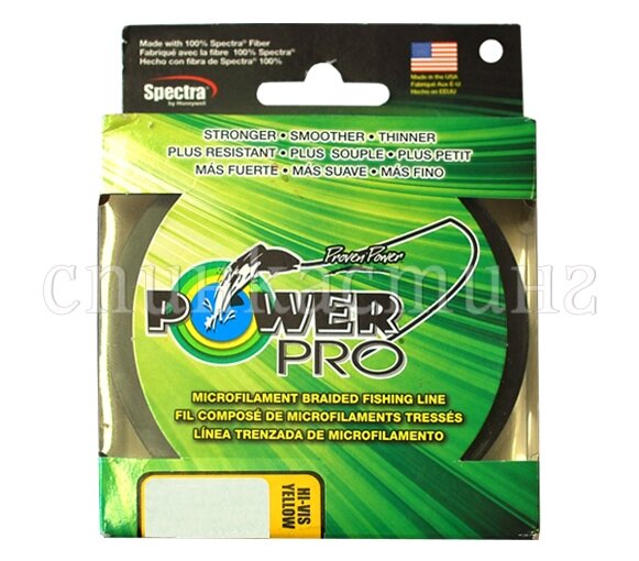 Шнур Power Pro 135м, 0,13мм, цв. Hi-Vis Yellow (US Market)