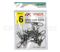 Вертлюг с карабином OWNER INTER SNAP CRANE 52470 №06